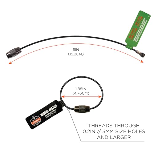 Cable loop tool tethering anticaídas de 3lbs y cierre de tornillo Ergodyne Calamares 3708 7