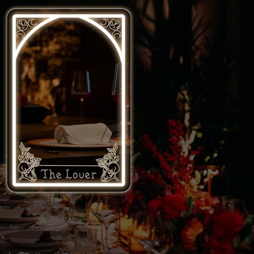 Image of Tarot Mirror Neon Sign, Warm White, 15.7 inchx10.6 inch