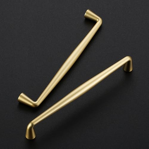 Image of Ravinte 20 Pack 6-1 /4 Inch Brushed Gold Kitchen Cabinet Handles Solid Zinc Alloy Cabinet Pulls Cupboard Hardware Drawer Handles