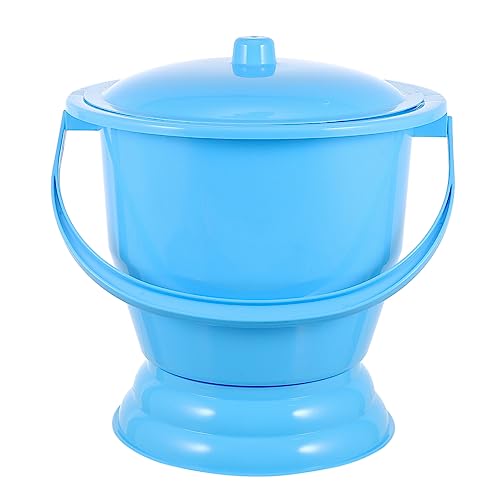 FOMIYES スピットン小便器 プラスチックチャンバーポット トイレおしっこボトル ポータブルトイレ light toilet おまる カバー付き 夜便器 妊婦 pp 再利用可能