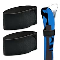 Skibänder Klett Ski Strap, 2 Stück Verstellbare Nylon Skigurte mit Klettverschluss, Skier Befestigungsbänder Skiband Klett Skiclip Ski-Klettband, Ski Zubehör für Skibretter Skistöcke Skiausrüstung