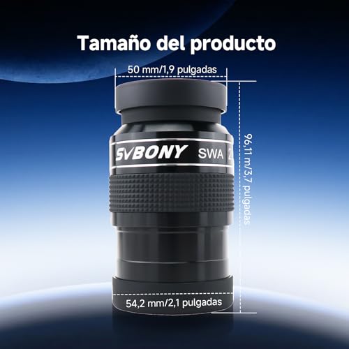 SVBONY SV154 Telescope Eyepiece 2 inch Super Wide Angle Eyepiece 70 Degree 26mm Telescope Accessory SWA Eyepiece for Astronomy Telescope (2 in)