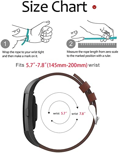 Mingdao MINGDAO-W-C2-A1049 Compatible With Fitbit Charge 2 , Patterned Leather Replacement Band thumb #2