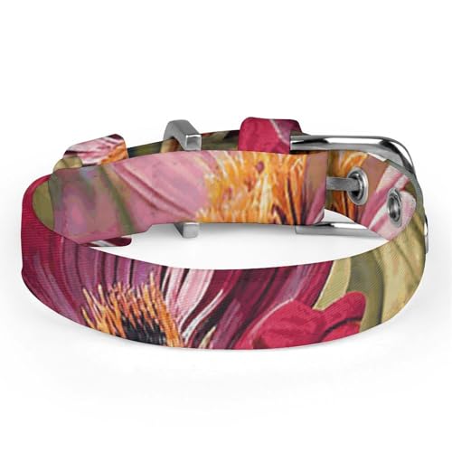 Collier pour chien réglable à motif fleur avec sangle confort - 5