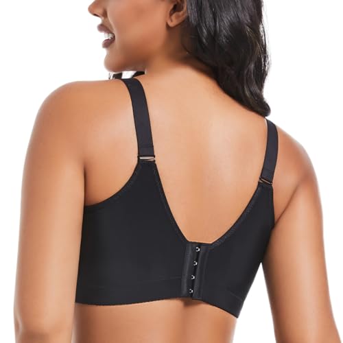 Plus Size Push Up Bras for Women Hide Back Fat Smoothing Bra Underwire Support Bras 34B to 46DD4