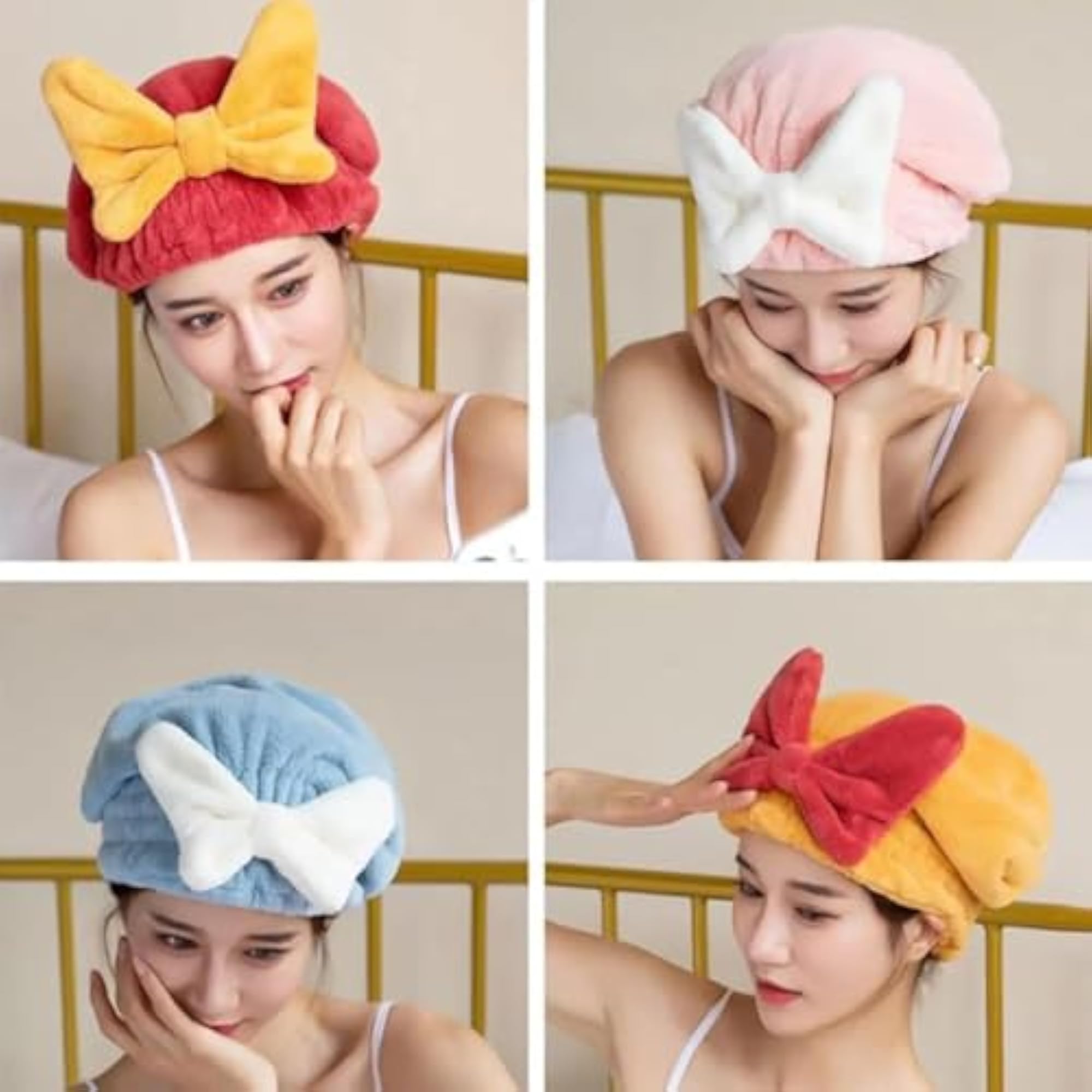 Microfiber Hair Drying Towel Cap, Super Absorbent