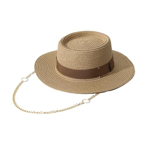 Chapeau soleil plage femme en paille tressée accessoire été élégant et léger