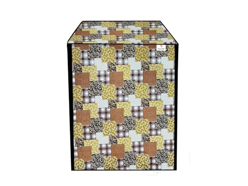 Image of Front Load Fully Automatic Washing Machine Cover for 8.5kg to 10kg | Waterproof & Dustproof Polyester Cover with Zip Closure | Suitable with Samsung, IFB, LG, Bosch & More (67 x 67 x 87 cm)