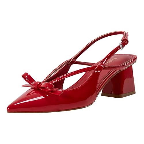 Marc Fisher Womens Laily Pump, Dark Red Patent 600, 9
