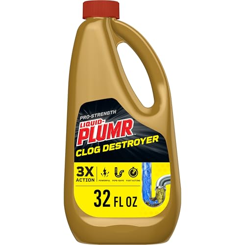 Comparison: Best Liquid Drain Cleaner For Grease 10 Liquid-Plumr Pro-Strength Clog Destroyer, Liquid Drain Cleaner, 32 Fluid Ounces (Package May Vary)