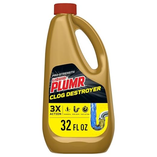 Liquid-Plumr 00243 Professional Strength Drain Opener, 32 fl oz Bottle