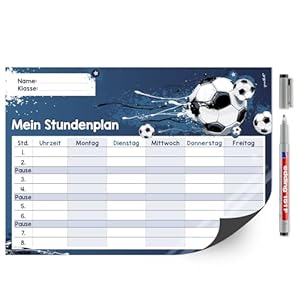 Younikat Fußball Stundenplan abwischbar dv485