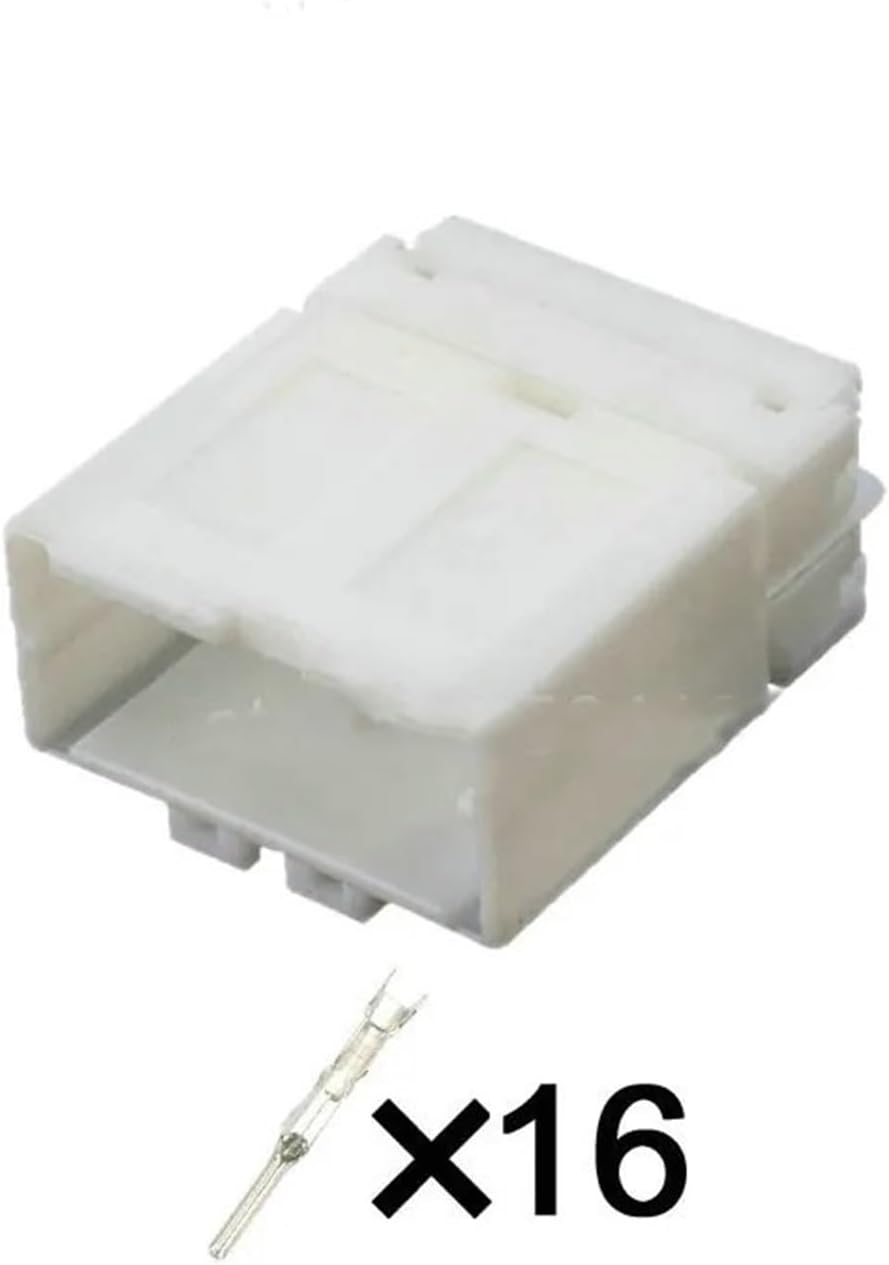 1-20 Sets Auto 16pin Auto Female Of Wiring Harness Cable Unsealed Connector 1123371-1 1123350-1(Male set,10 sets)