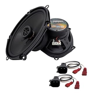 Harmony Audio R68 Compatible with Ford F 150 2009-2014 Speaker Replacement Front and Rear Car Audio Kit Bundle with Harness