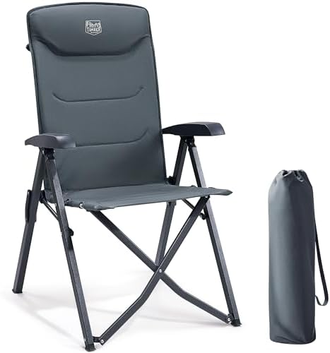 TIMBER RIDGE Chaise Pliante Camping Portable 150kg Fauteuil Jardi...
