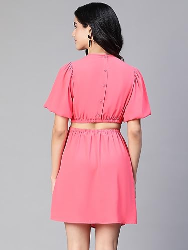 Image of oxolloxo Women Ring Fashioned Cut-Out Party Dress
