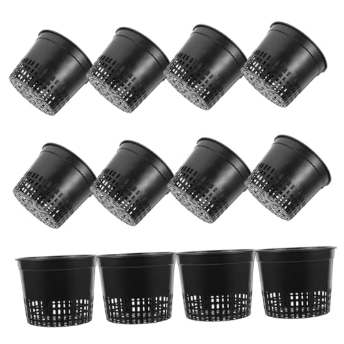 UKCOCO 12pezzi Vasi Rete in Plastica Riutilizzabili Senza Terra Per Coltivazione Fuori Di Tazze Rete Per Giardinaggio Balcone e Semina Di Piantine