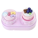 Lenses Case and Removal Tool Compact Size Rubber Eye Lens Inserter Easy Carry Applies Contacts Safely