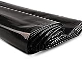 Yisss Teichfolie schwarz Flexible Teichfolie,Sonnenschutz-Silagefolie,Abdeckfolie,pannensichere Anti-Sickerungs-PVC-Membran in Schwarz und Weiß,für Fischteich-Gewächshäuser (Color : Black,Size : 6