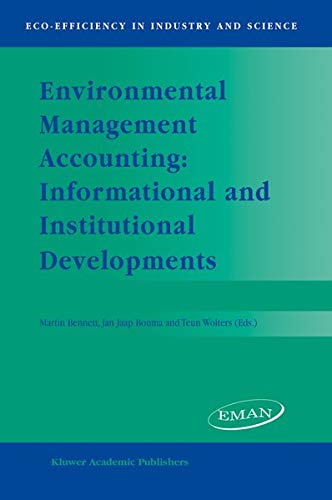 Buy Environmental Management Accounting: Informational and Institutional Developments — BookShops.in