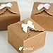 AIMUDI 150 PCs Small White Bows 1.2'' Satin Bows for Gift Wrapping Mini Bow for Treat Bags Cakes Balloons Gift Boxes Envelopes Wedding Baby Shower Birthday Party Decoration