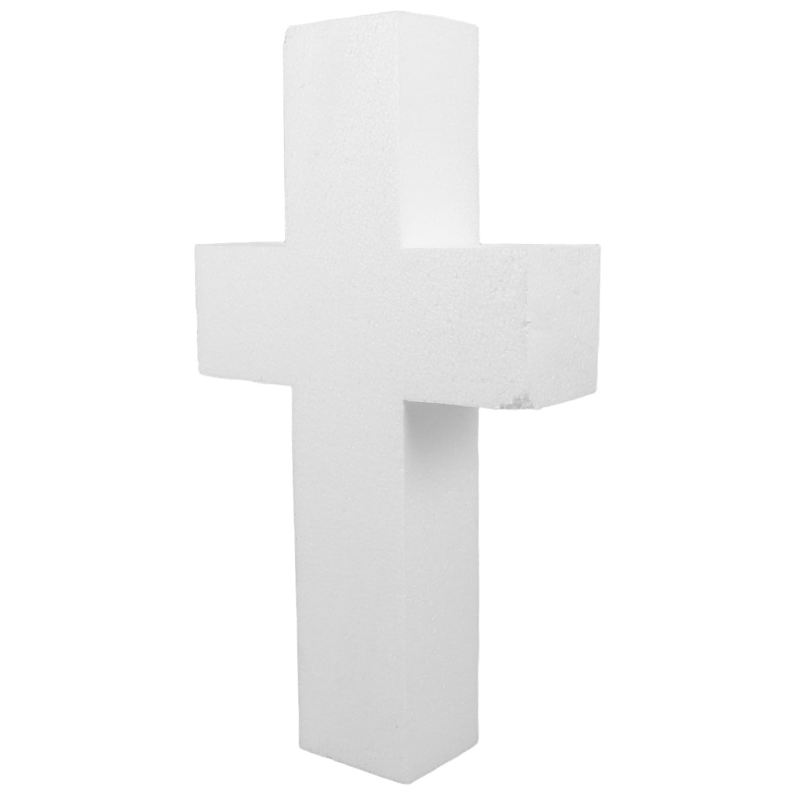 Cruz de foam para modelado de fondant y decoración portátil de pasteles blancos