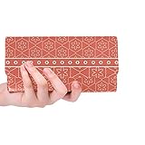 Bolsillos interiores: 12 ranuras para tarjetas, 1 bolsillo con cremallera, 1 ventana de identificación y 2 bolsillos largos para dinero en efectivo