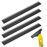 Ersatz-Gummilippen für Kärcher Fenstersauger, 280 mm, Ersatz-Gummilippen für Kärcher Fenstersauger, Zubehör, kompatibel mit WV2, WV5, WV50, WV55, WV60, WV75, 4 Stück
