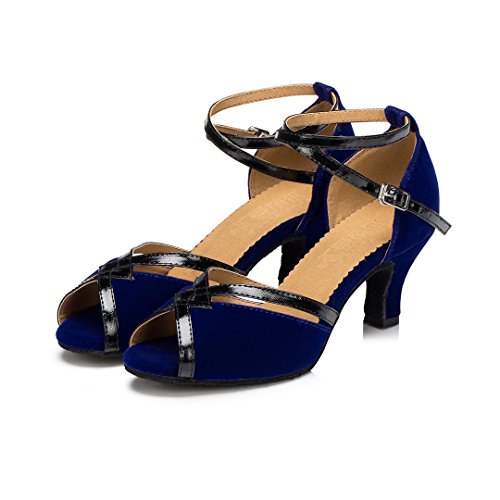 Chaussures de danse latine en cuir souple pour danseuse - 4