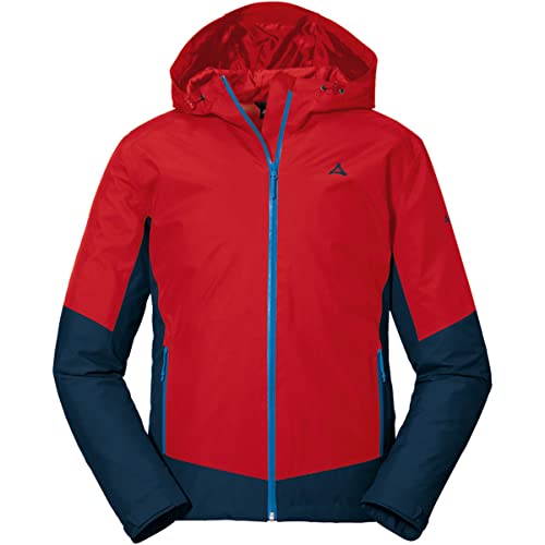 Schöffel Herren Jacket Wamberg M, winddichte, atmungsaktive Regenjacke, komfortable Outdoor Jacke, Wanderjacke mit verstellbarer Kapuze, goji berry, 50