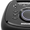 BoomTone DJ Boomaster 300 Enceinte Bluetooth Lumineuse LED Portable puissante 250W, Enceinte Karaoke, Bluetooth sans Fil, TWS, Rechargeable USB, Tuner, Lecteur USB/Carte SD. Télécommande fournie