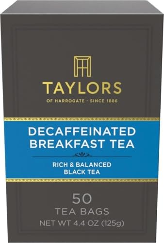 Image of Taylors of Harrogate Decaffeinated Breakfast Tea, 50ct (Pack of 6)