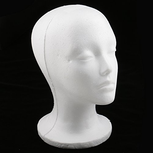 Cabeza de maniquí de espuma para mujer que evita deformaciones en pelucas 5
