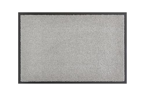 andiamo Fußmatte Verdi - rutschfeste Schmutzfangmatte innen für den Eingangsbereich - ideal als Türmatte oder Fußabtreter für die Haustür 60 x 90 cm in Silber
