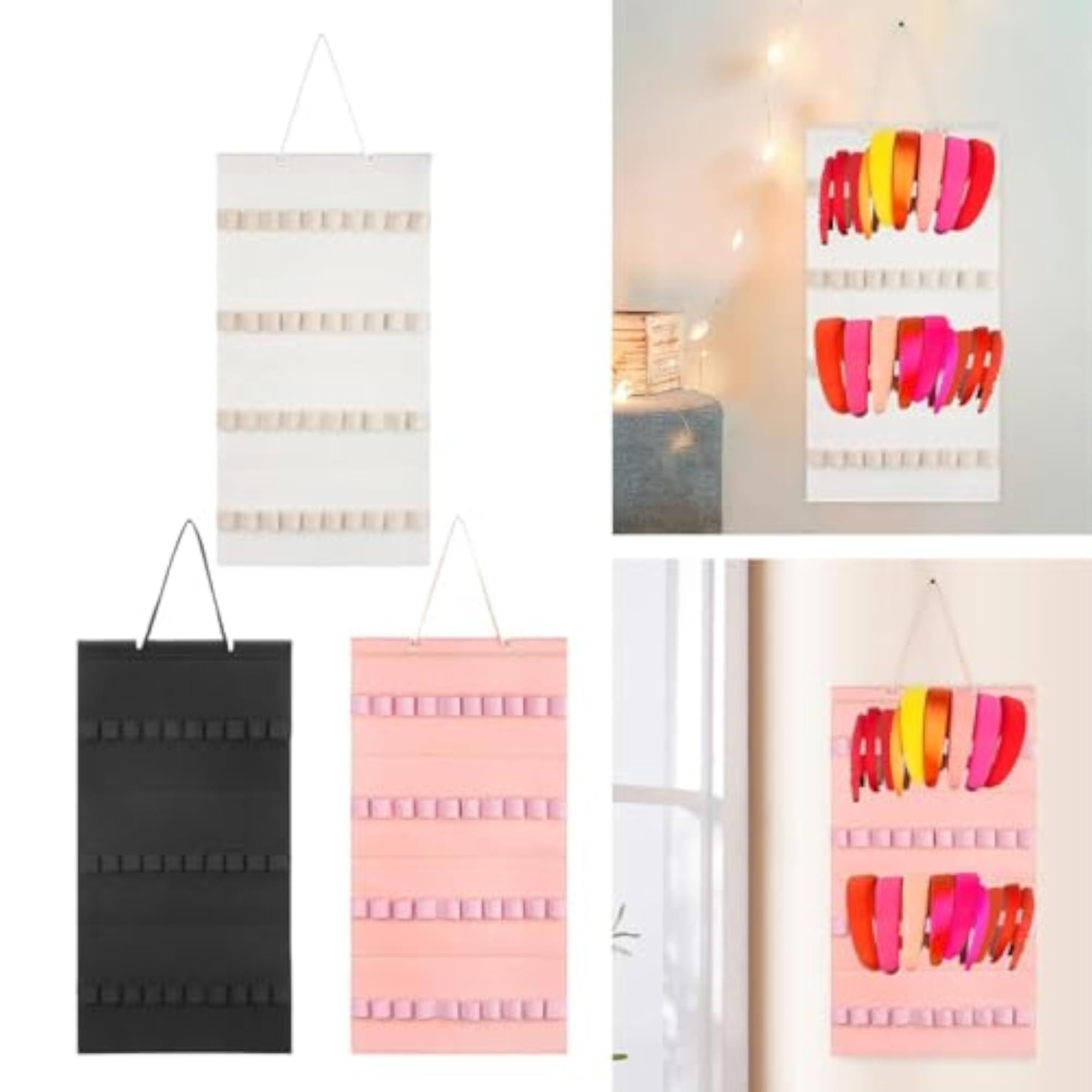 Headband Organizer Hanging Felt 40 Slots Storage Hanger