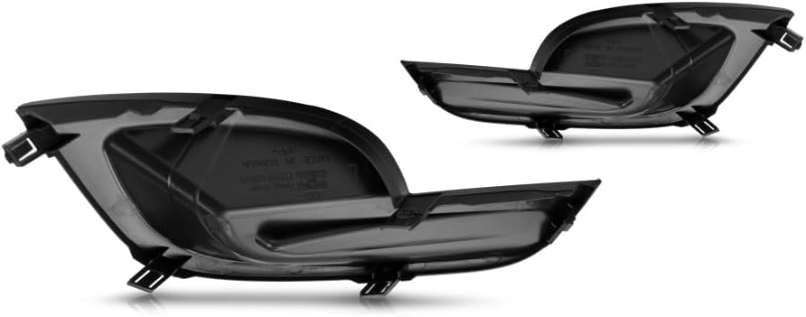 KarParts360 For Nissan Altima 2013 2014 2015 Fog Light Cover Driver And Passenger Side | Pair | Front | Black | Replacement For NI1038114, NI1039114 | 622573TA0A, 622563TA0A