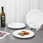 9inch Melamine Dinner Plates,6 Piece White Melamine Plates Set - Image 5