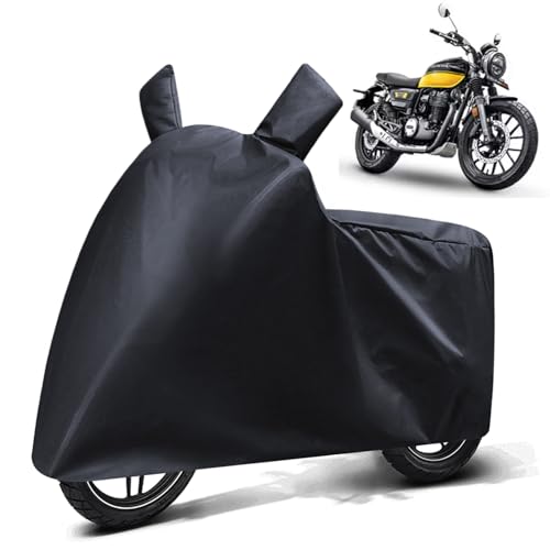 Image of FABTEC Waterproof Bike Body Cover Compatible with Honda Cb 350 Rs, A3 (Black)