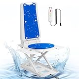 Electric Bathtub Lift,Collapsible Bath Lift with Non-Slip Suction Cups, 360°Swivel seat Cushion,Bathtub Lift...
