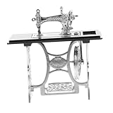 Figura de máquina de coser: superficie lisa, aspecto simple y vívido, nuestros mini muebles son un bonito adorno para la casa en miniatura, máquina de coser en miniatura