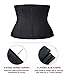 YIANNA Short Torso Waist trainer corset for Weight loss Sports Workout Hourglass Body Shaper Cincher Tummy Control, YA110206-Black-M