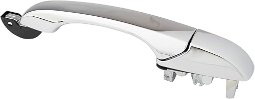 Miniatura 120 de TRQ Manija de puerta exterior delantera izquierda plateada para el lado del conductor compatible con Nissan 370Z 2009-2017