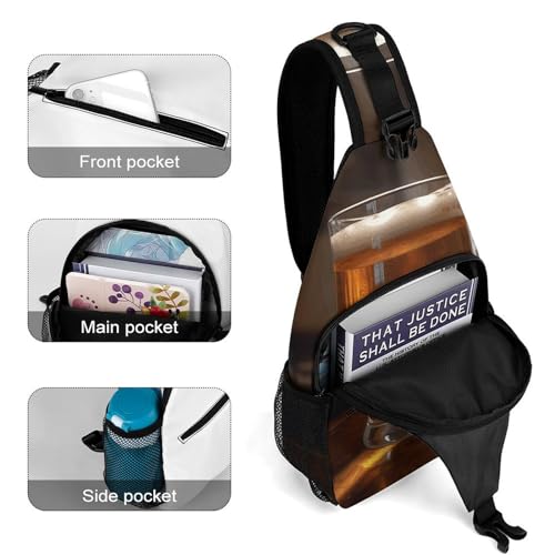 Bolso tipo sling para pecho y hombro 38x20 cm miniatura 4