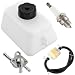 4er-Set Mini Motorrad Benzintank, Gas Kraftstofftank mit Benzinhahn...