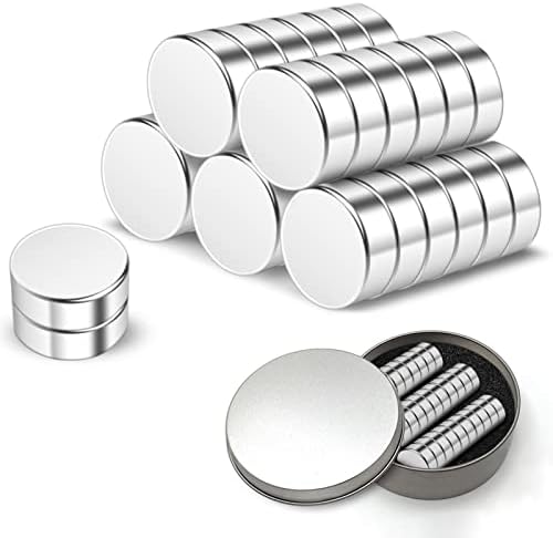 Homcosy Strong Neodymium Magnets, 30 Pack Powerful Permanent Rare Earth Magnets for Fridge, DIY, Scientific, Craft and Office Magnets (15x2.7mm)