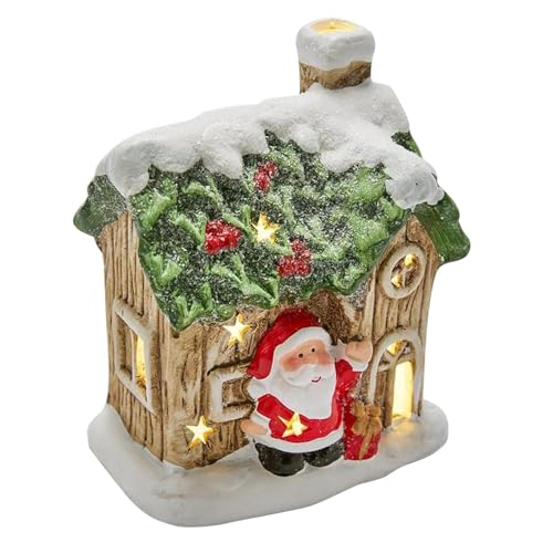 Statue de Maison de Noël cadeau de collection en résine