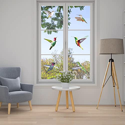 Aiyingying 9 LARGE BIRDS Beautiful Humming Birds Wall Stickers Flying Hummingbird Decals Removable For Window Bedroom Living Room Office Nursery Art Home Décor,9 Large Birds Wall Decal Animals Stickers thumb #2