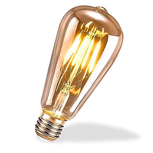 DASIAUTOEM Ampoule LED Edison E27, Ampoule LED Vintage ST64 4W Edison Ampoule Rétro Décorative Lampe Nostalgiques Antique LED Ampoules Blanc Chaud, Idéal pour la Maison, Bars, Café, Restaurant Cover