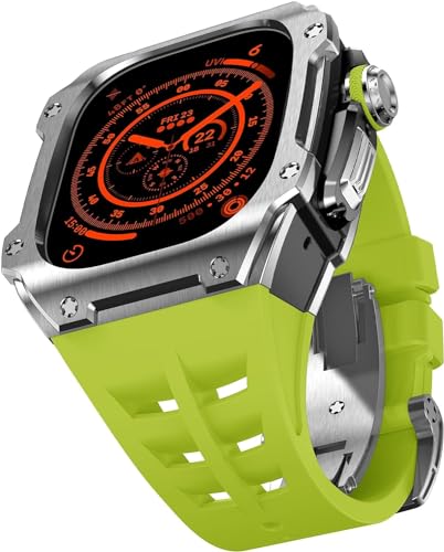 Bracelet mod 49mm pour Apple Watch Ultra 2 en caoutchouc robuste couleur agate
