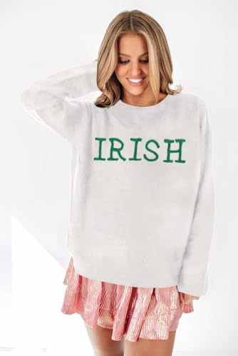 Image of LEMAFER Women 2026 Merry Christmas Round Neck Sequin Letters Sweater Casual Solid Slogan Long Sleeve Pullover Sweatshirt Tops